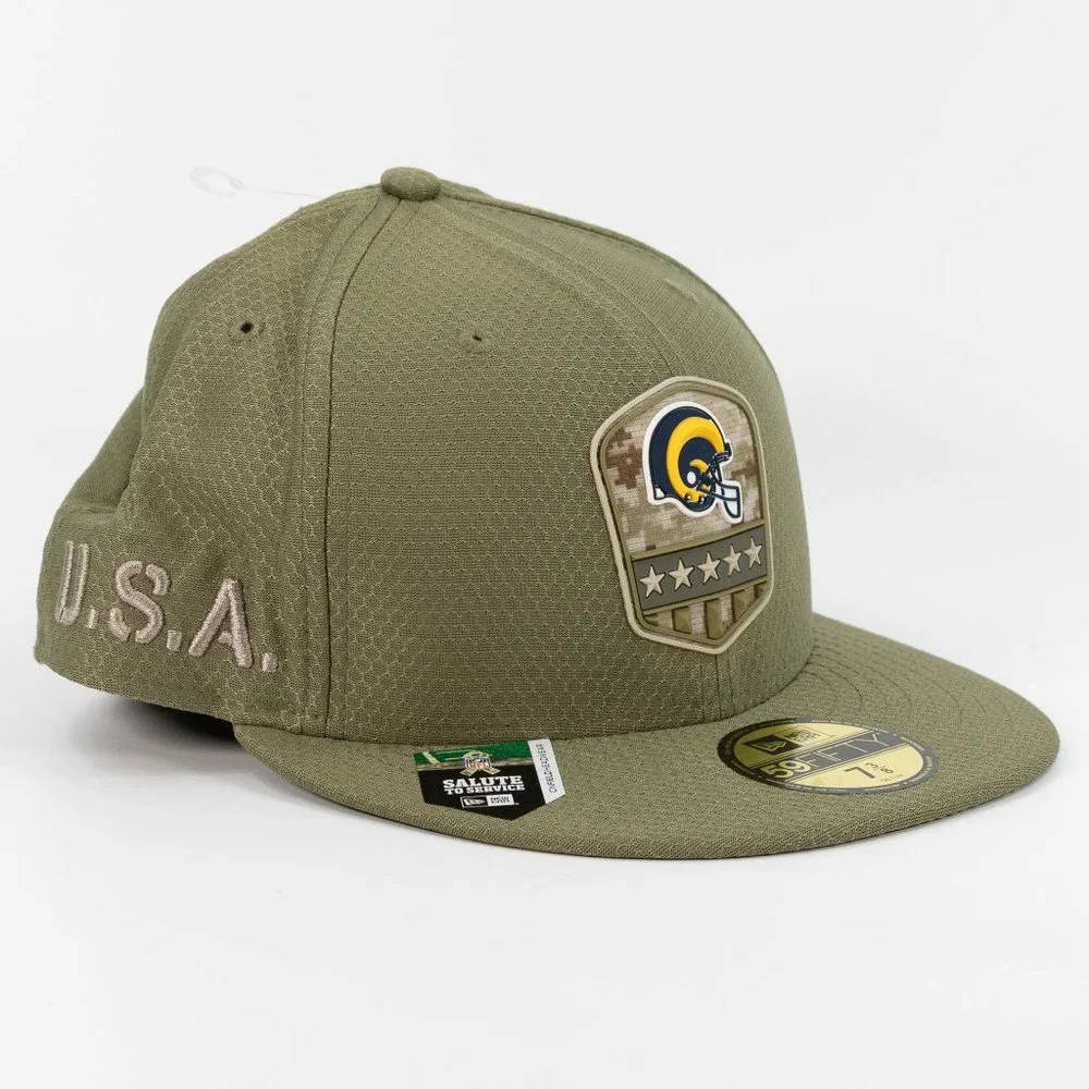 New Era 59FIFTY NFL Los Angeles Rams 'Salute to Service' Cap 12125709 size 7 3/8